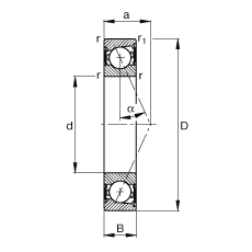 SS B7001-E-2RSD-T-P4S, {(dio)(ji)Ɍb|  = 25㣬ɂ(c)ܷ⣬ǽ|ƹ
