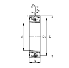 {ĝLS 22256-B-K-MB,  DIN 635-2 ˜ʵҪߴ, FףF 1:12