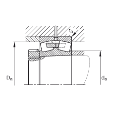 {ĝLS 22256-B-K-MB,  DIN 635-2 ˜ʵҪߴ, FףF 1:12