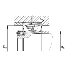 {ĝLS 23076-B-K-MB,  DIN 635-2 ˜ʵҪߴ, FF 1:12